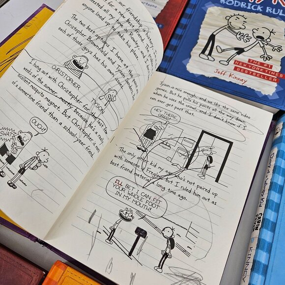Diary of a Wimpy Kid Book 1-10 Jeff Kinney Hardcover Reader Series Chapter Lot 9 - Picture 9 of 15